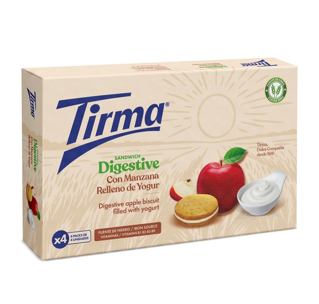 Galletas Tirma con manzana y yogur